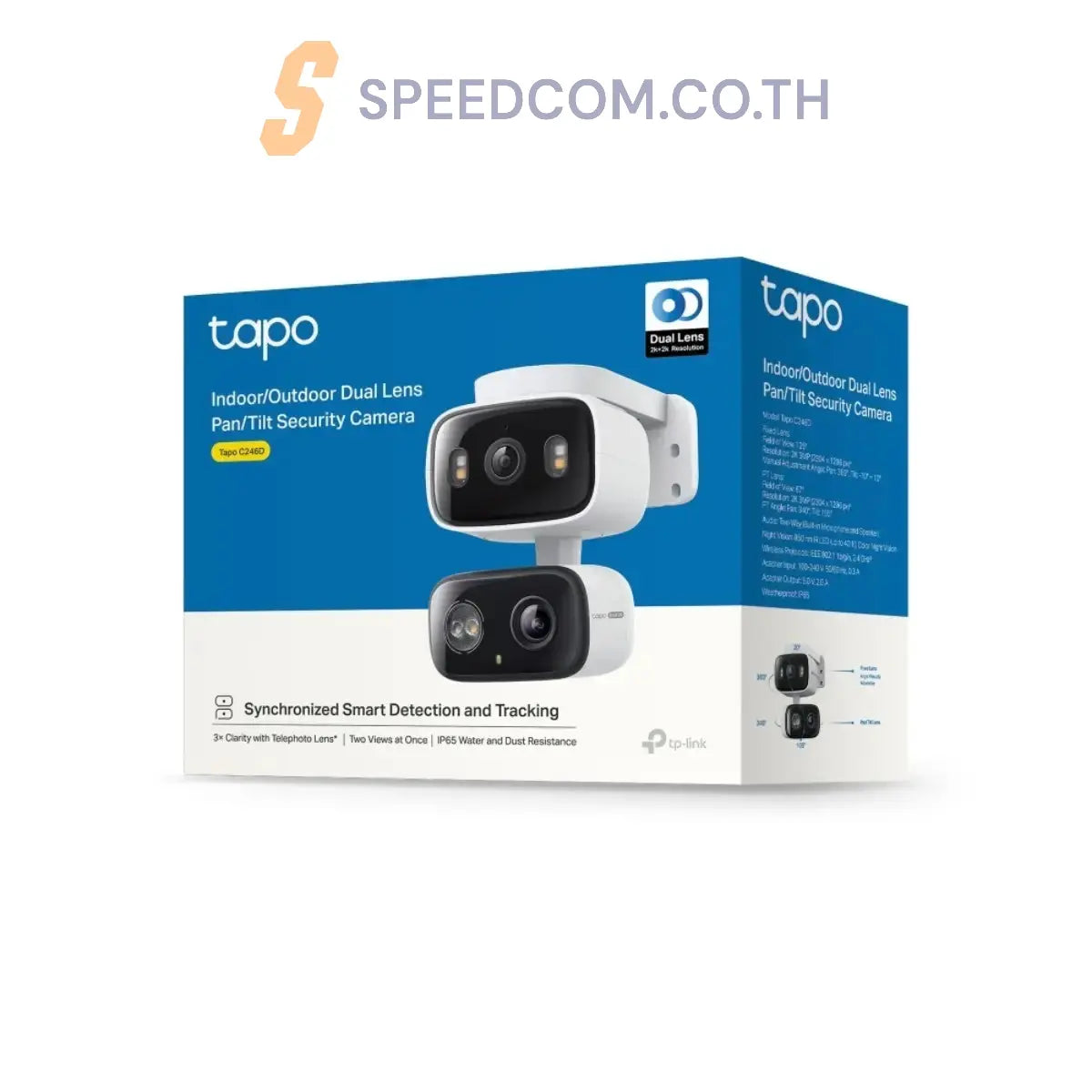 กล้องวงจรปิด TP Link Tapo C246D สีขาว - SpeedCom