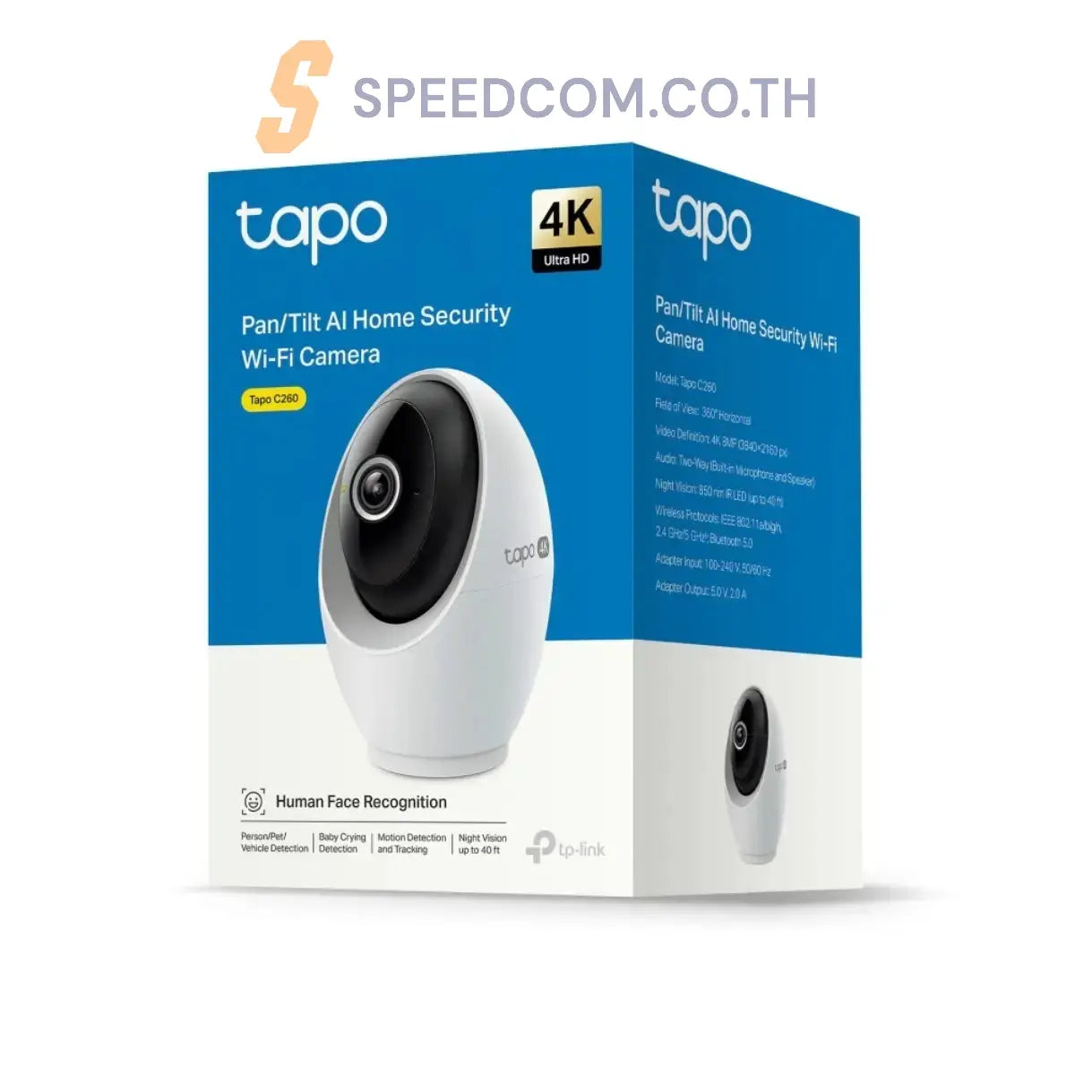 กล้องวงจรปิด TP Link Tapo C260 สีขาว - SpeedCom