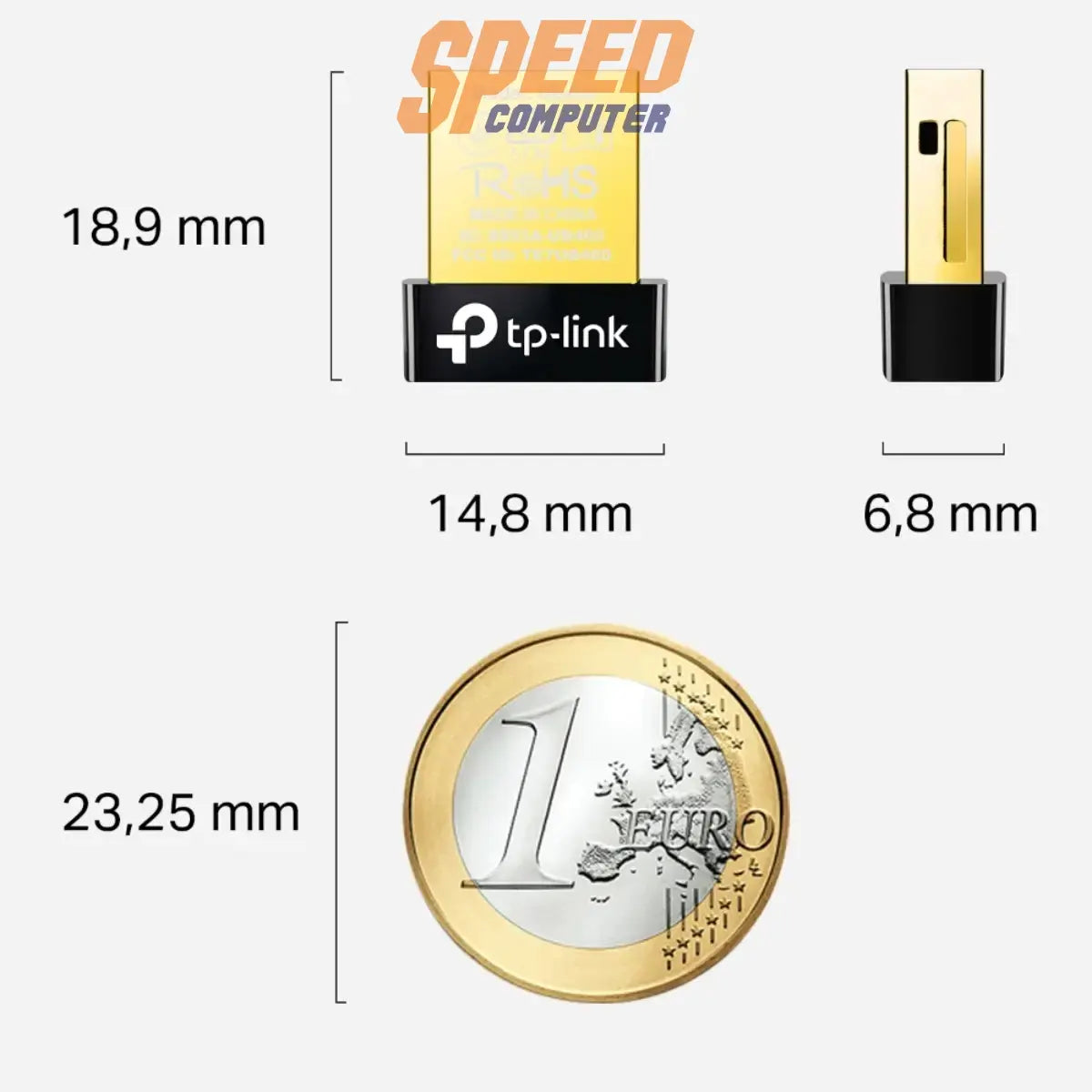 อุปกรณ์รับสัญญาณ TP-Link UB400 Bluetooth 4.0 Nano USB Adapter สีดำ - SpeedCom