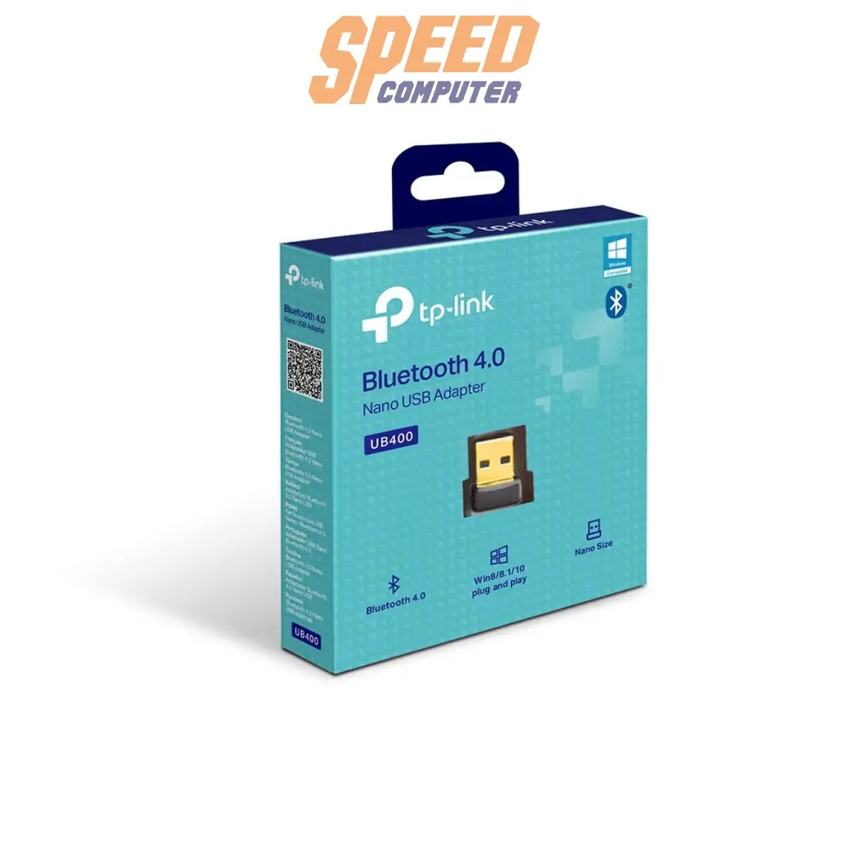 อุปกรณ์รับสัญญาณ TP-Link UB400 Bluetooth 4.0 Nano USB Adapter สีดำ - SpeedCom