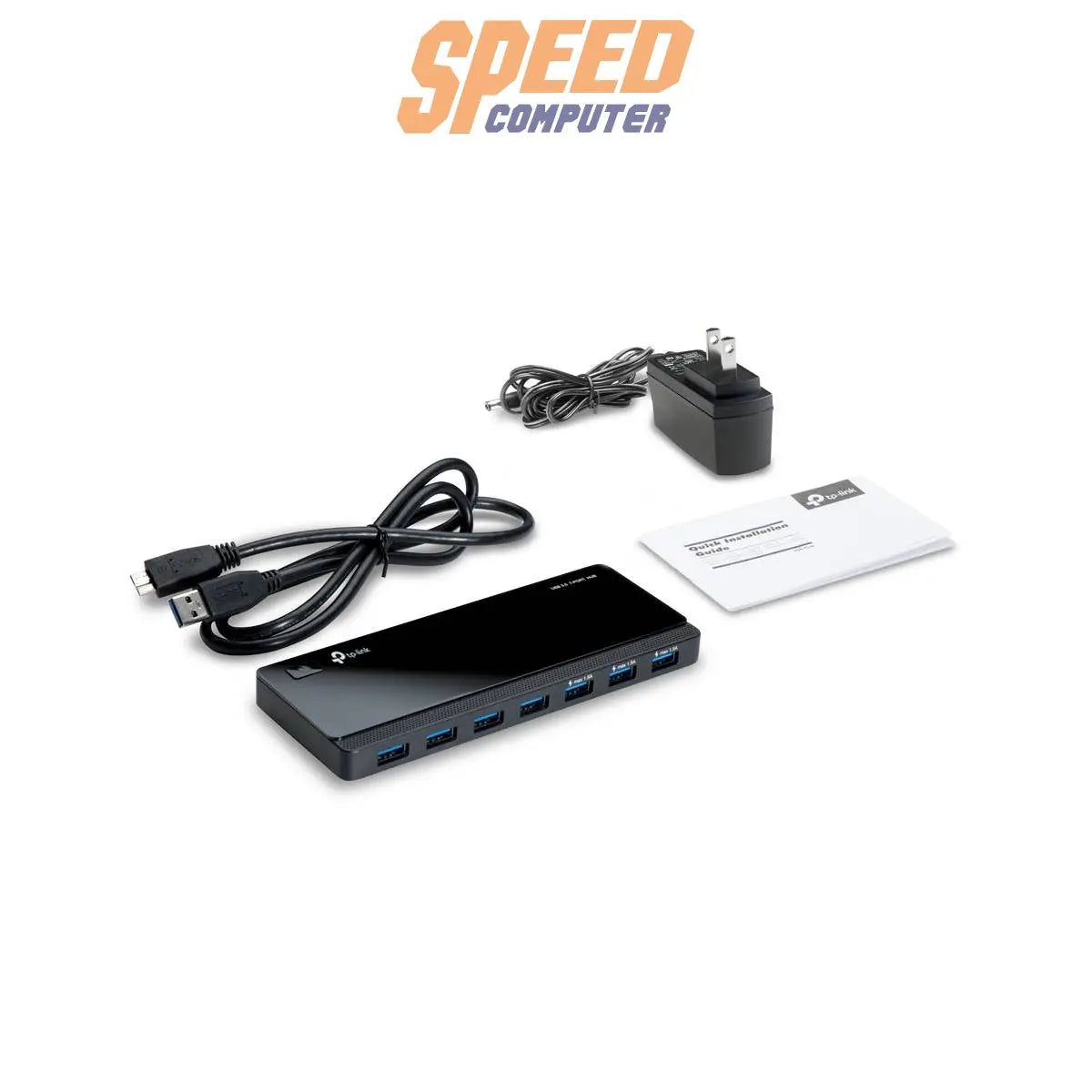 ยูเอสบีฮับ TP-Link รุ่น UH700 มาพร้อมพอร์ต USB 3.0 จำนวน 7 ช่อง ความเร็วสูงสุด 5Gbps รองรับการเชื่อมต่ออุปกรณ์หลากหลาย