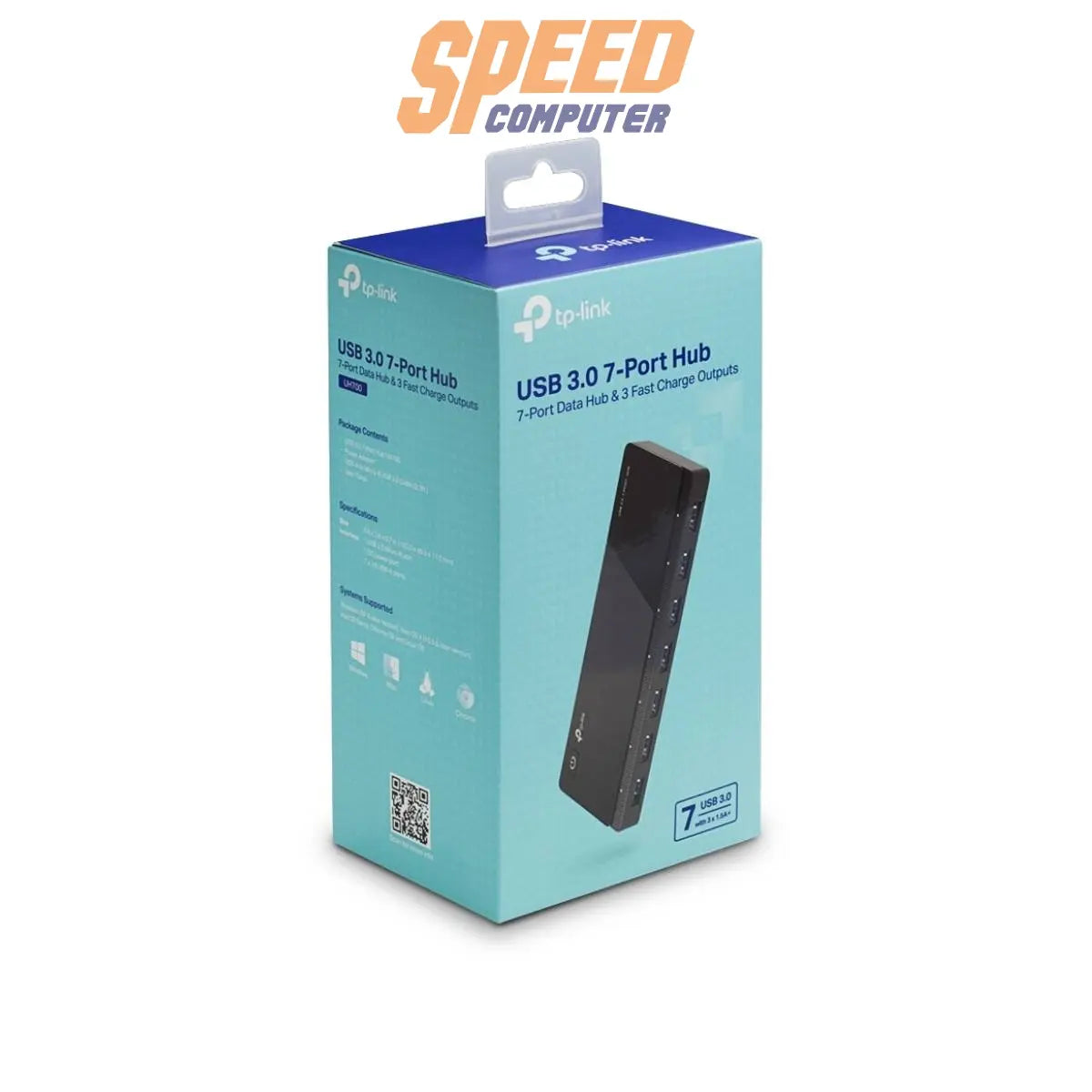 ยูเอสบีฮับ TP-Link รุ่น UH700 มาพร้อมพอร์ต USB 3.0 จำนวน 7 ช่อง ความเร็วสูงสุด 5Gbps รองรับการเชื่อมต่ออุปกรณ์หลากหลาย