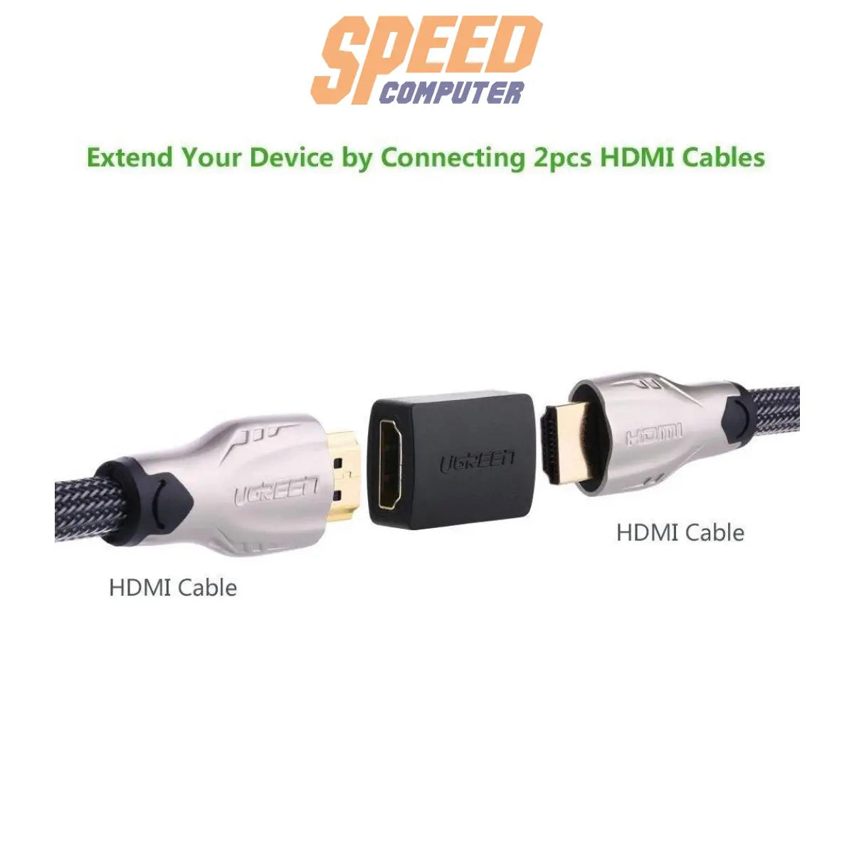 อุปกรณ์แปลงสัญญาณ UGREEN 20107 Female To Female HDMI 4K Adapter - SpeedCom