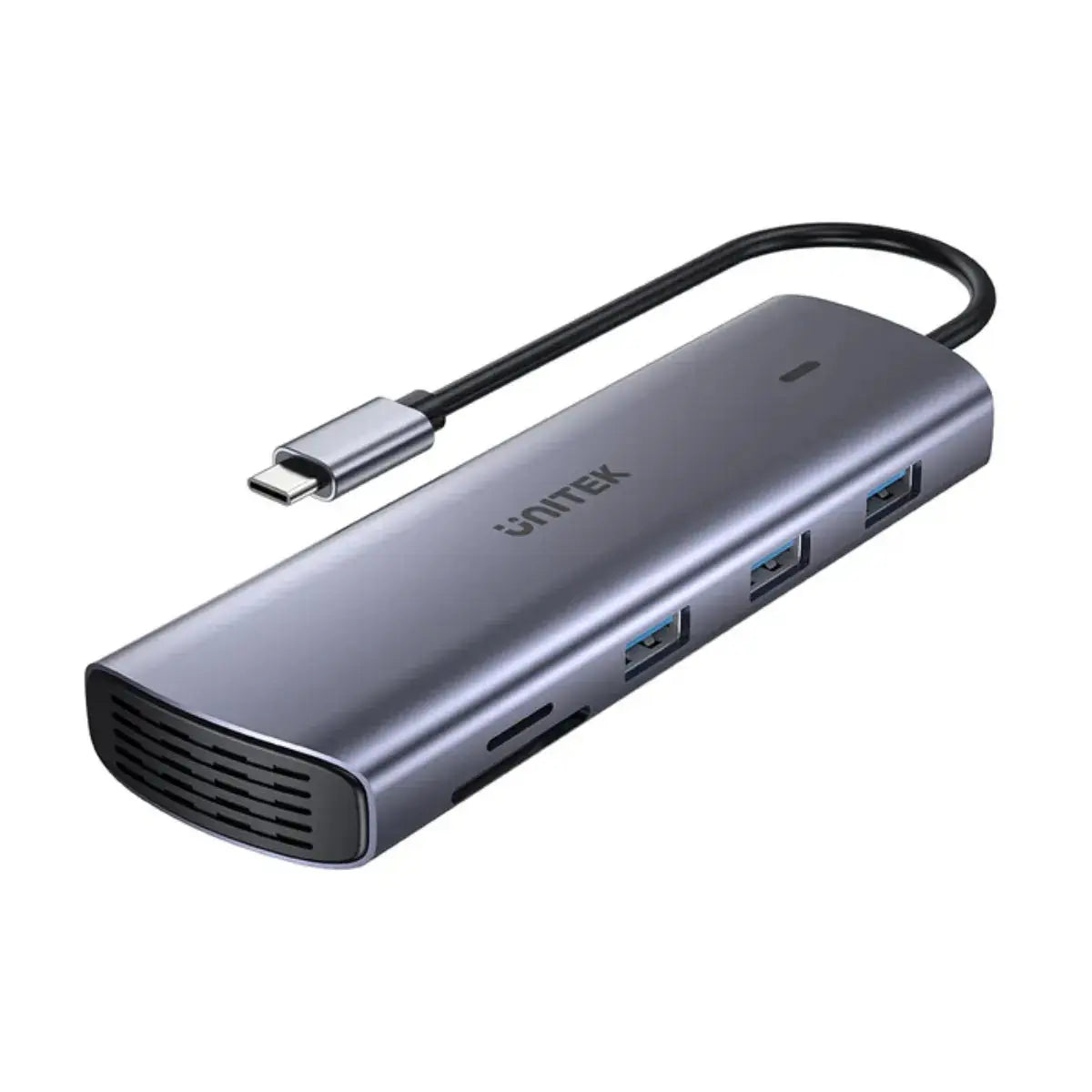 อุปกรณ์แปลงสัญญาณ Unitek 9-in-1 USB-C Hub with Dual Display, Dual Card Reader - SpeedCom