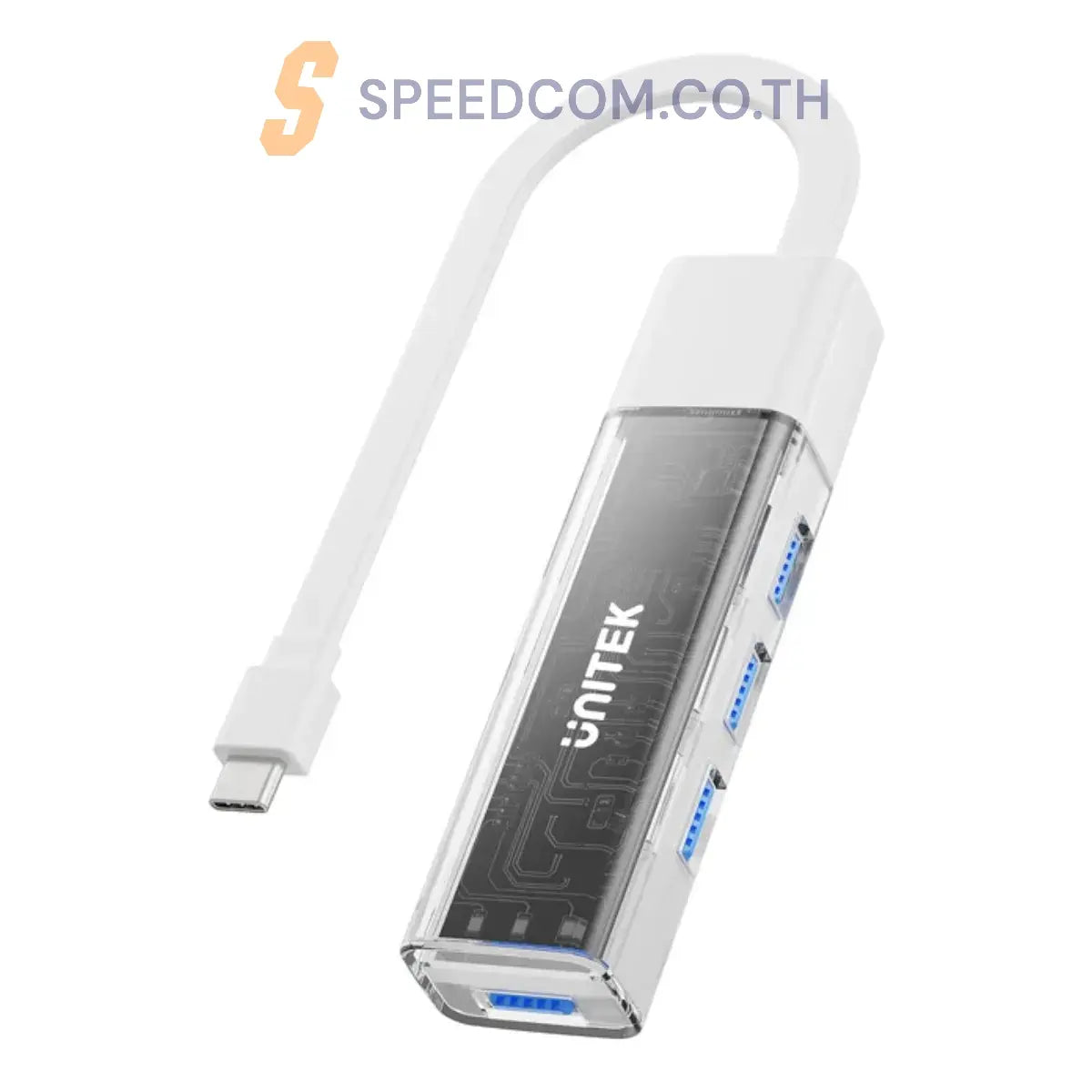 อุปกรณ์แปลงสัญญาณ Unitek Bi-Directional Hub with Detachable Cable - SpeedCom