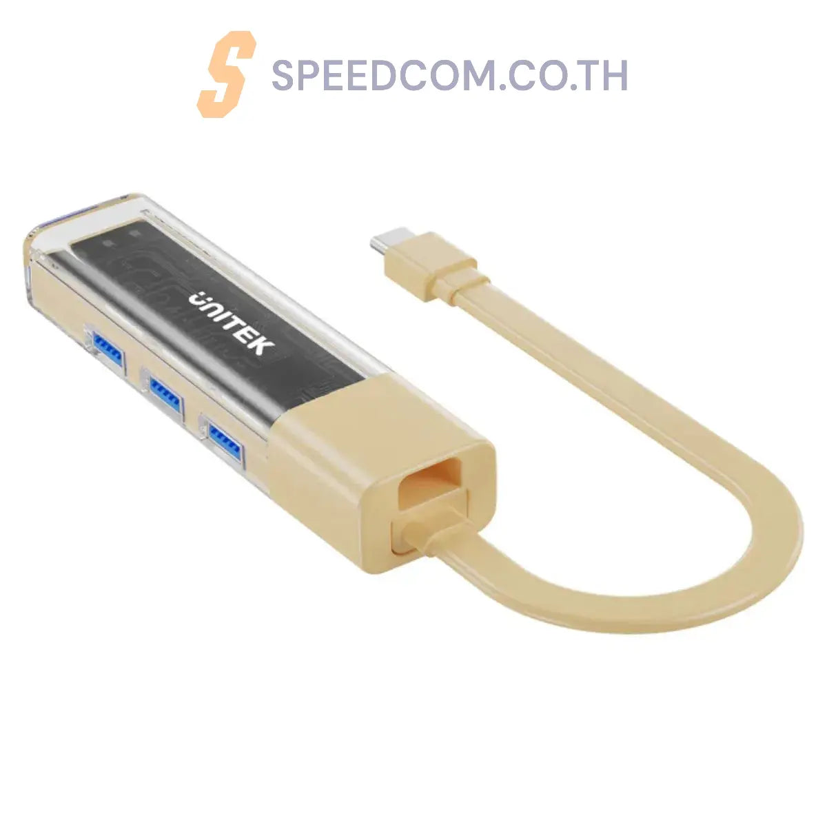 อุปกรณ์แปลงสัญญาณ Unitek Bi-Directional Hub with Detachable Cable - SpeedCom