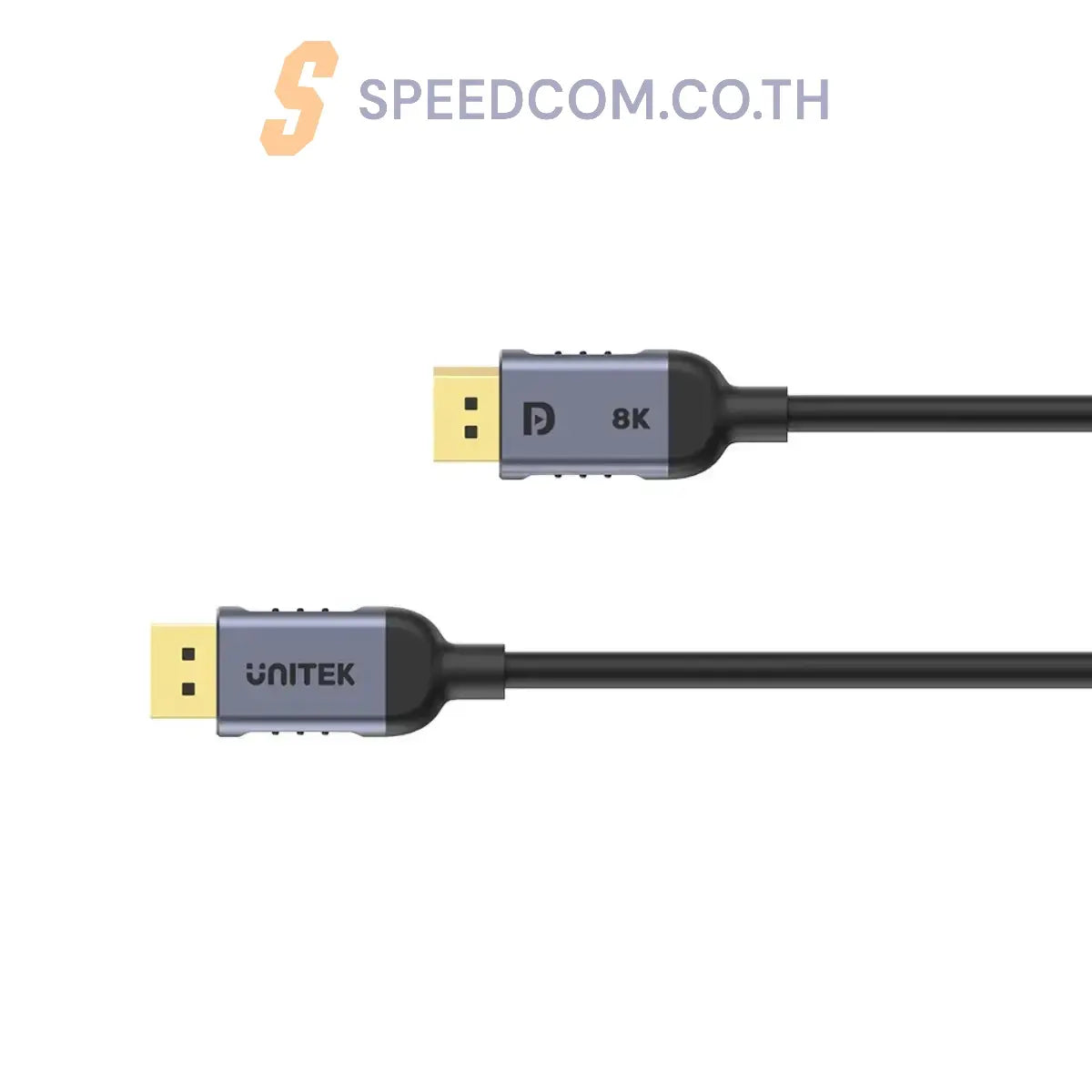 สายต่อจอคอมพิวเตอร์ Unitek C1628GY01 DISPLAYPORT 1.4 CABLE 8K@60HZ สีเทา - SpeedCom