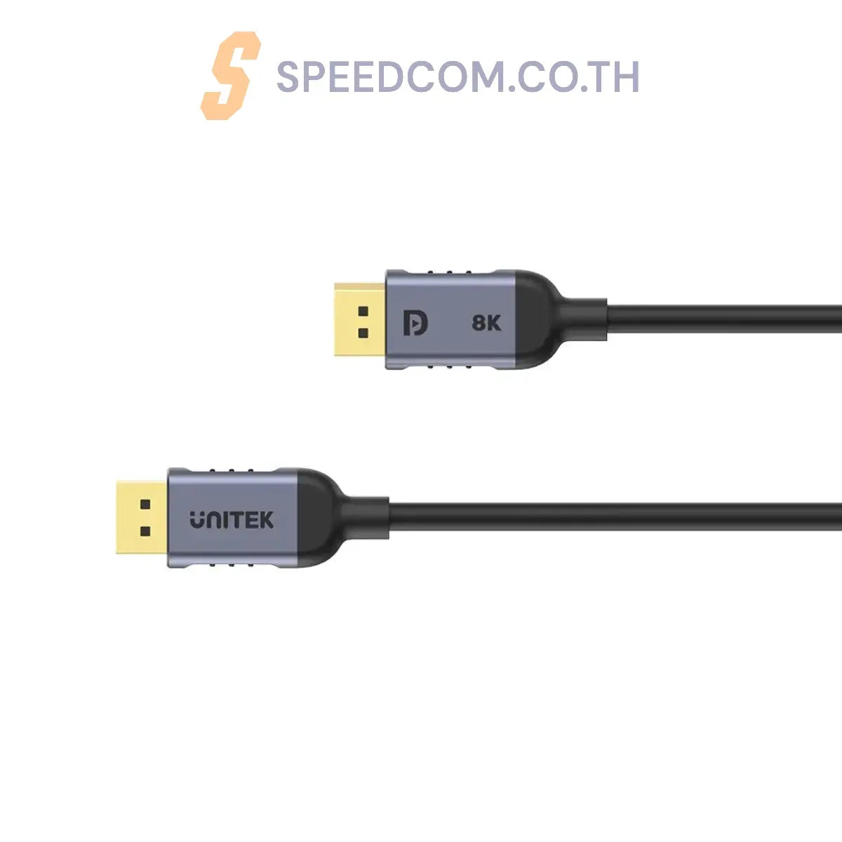 สายต่อจอคอมพิวเตอร์ Unitek C1628GY01 DISPLAYPORT 1.4 CABLE 8K@60HZ สีเทา - SpeedCom