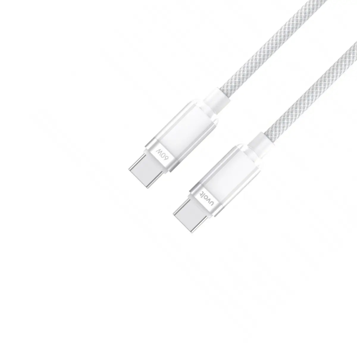 สายชาร์จ Uvolt UVCC-01-WHT USB-C to USB-C 60W 1.2M สีขาว - SpeedCom