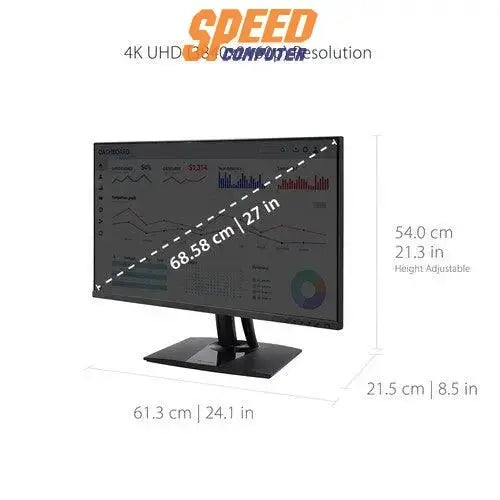 จอมอนิเตอร์ ViewSonic VP2756 - 4K 27.0" IPS 60Hz สีดำ - SpeedCom