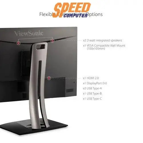 จอมอนิเตอร์ ViewSonic VP2756 - 4K 27.0" IPS 60Hz สีดำ - SpeedCom