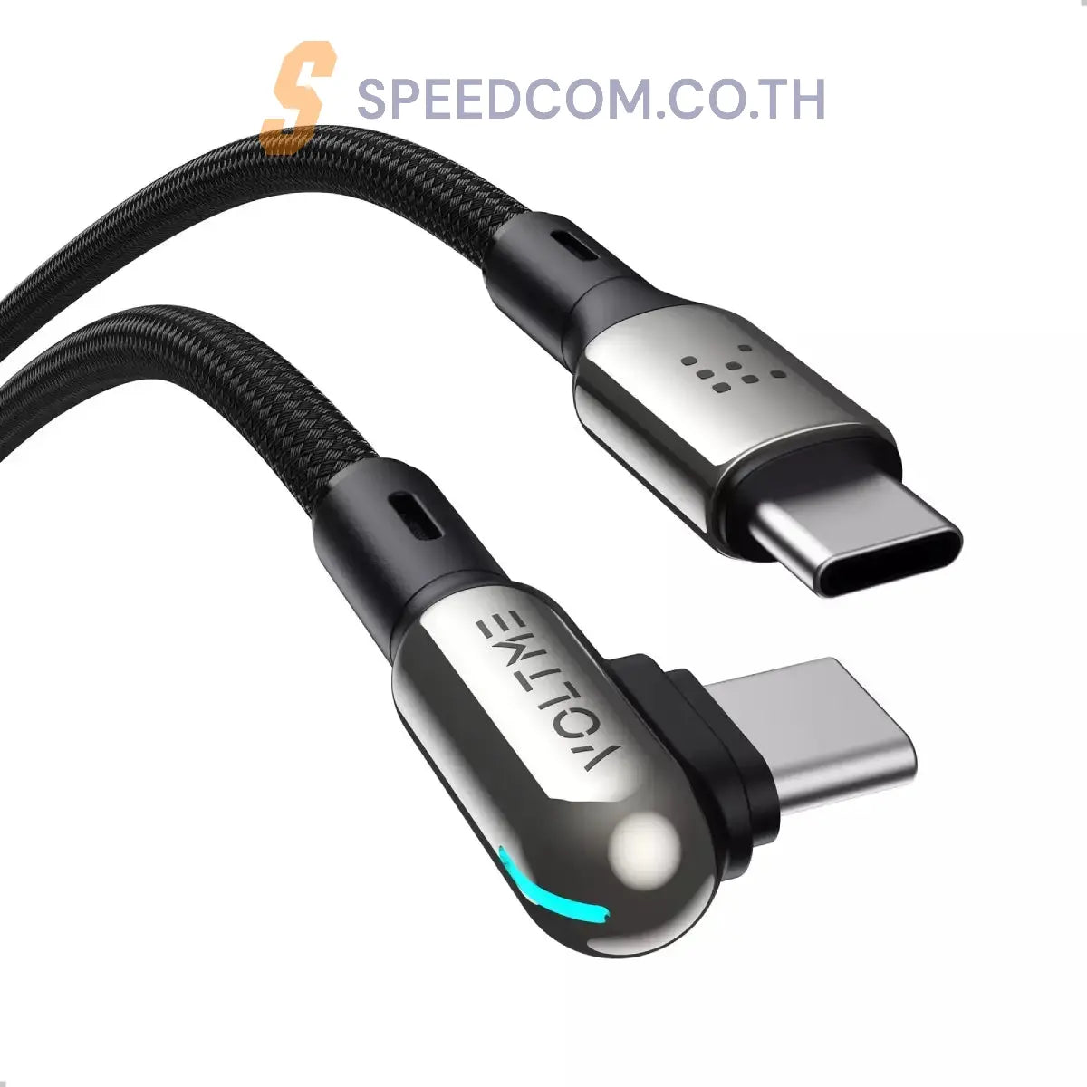 สายชาร์จ Voltme C2069 POWERLINK STARK USB-C TO USB-C BLACK 1.2M 60W - SpeedCom