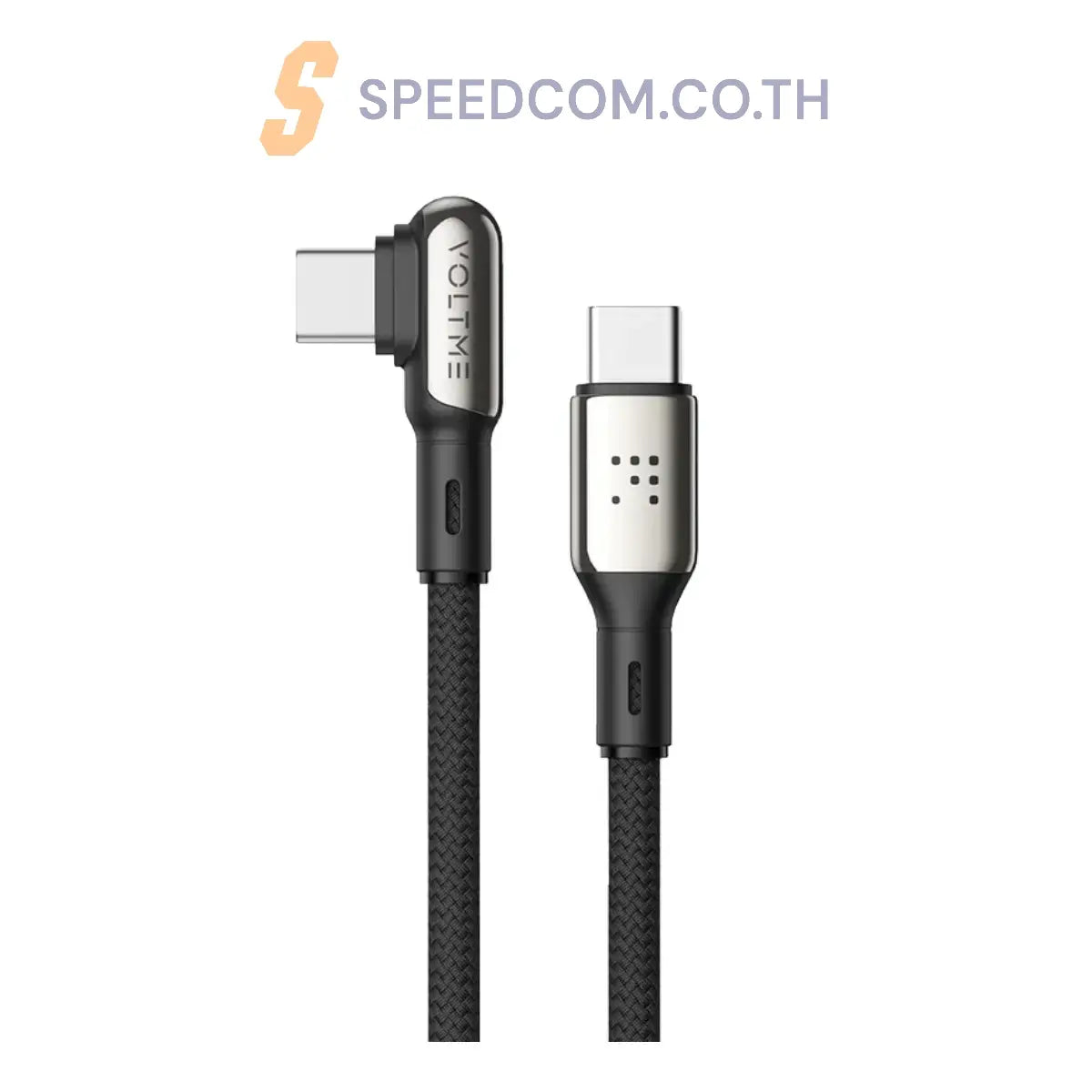 สายชาร์จ Voltme POWERLINK STARK USB-C TO USB-C BLACK 100W - SpeedCom