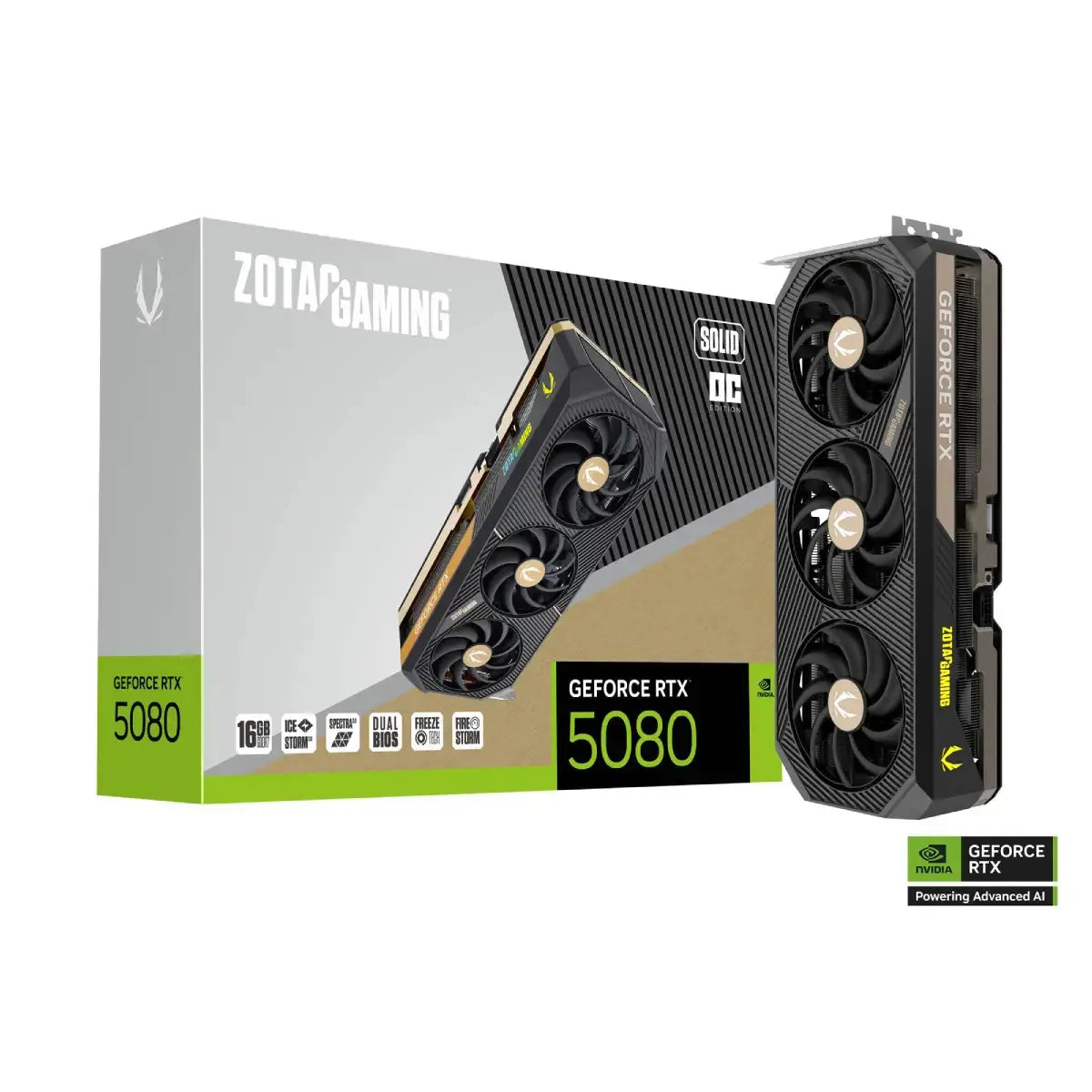 การ์ดจอ ZOTAC GAMING GEFORCE RTX 5080 SOLID OC 16GB GDDR7 - SpeedCom