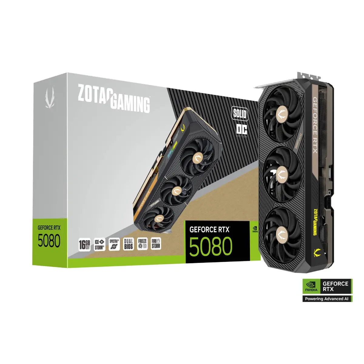 การ์ดจอ ZOTAC GAMING GEFORCE RTX 5080 SOLID OC 16GB GDDR7 - SpeedCom