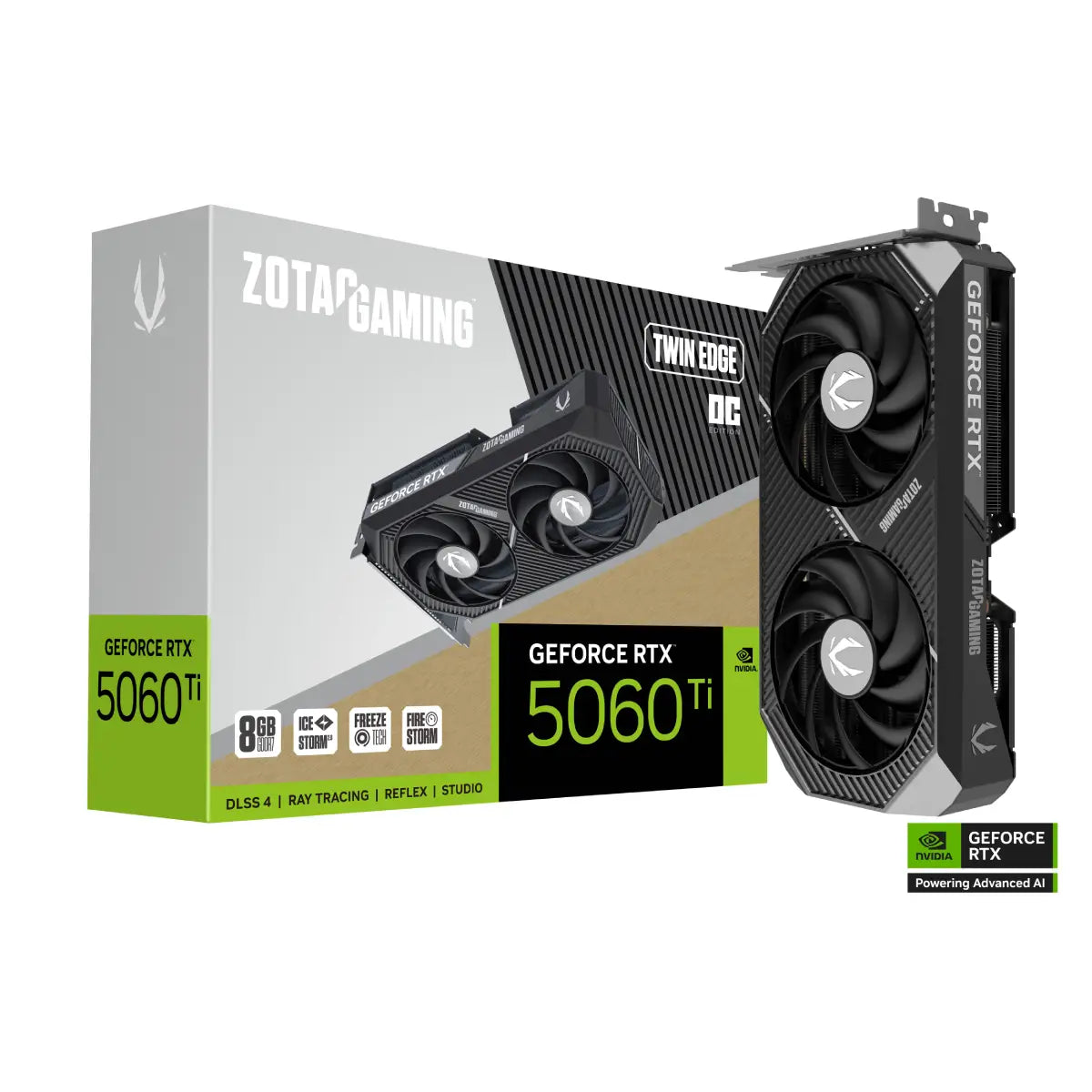 การ์ดจอ ZOTAC GAMING GeForce RTX 5060 Ti 8GB Twin Edge OC 8GB GDDR7 - SpeedCom