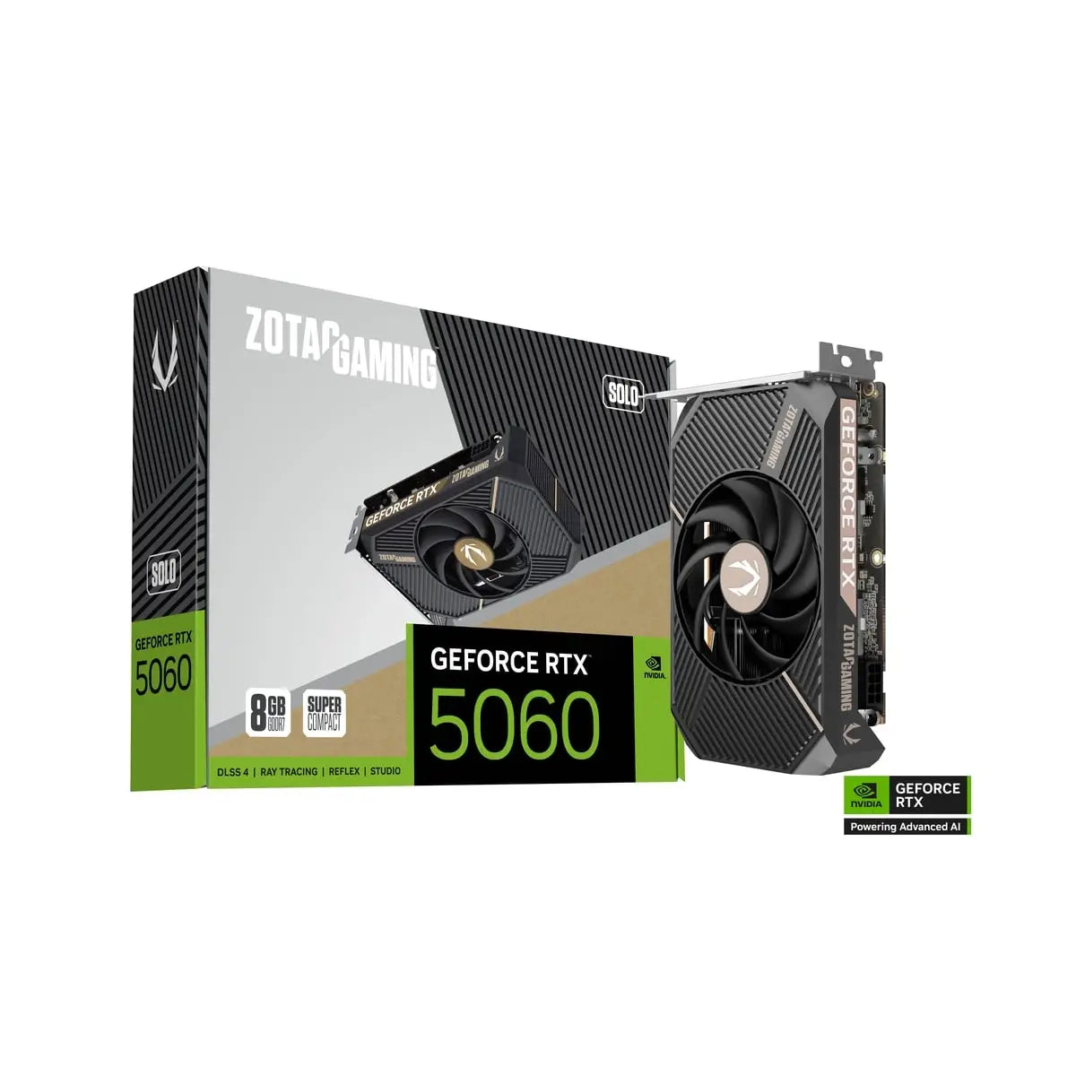 การ์ดจอ ZOTAC GeForce RTX 5060 SOLO 8GB GDDR7 - SpeedCom