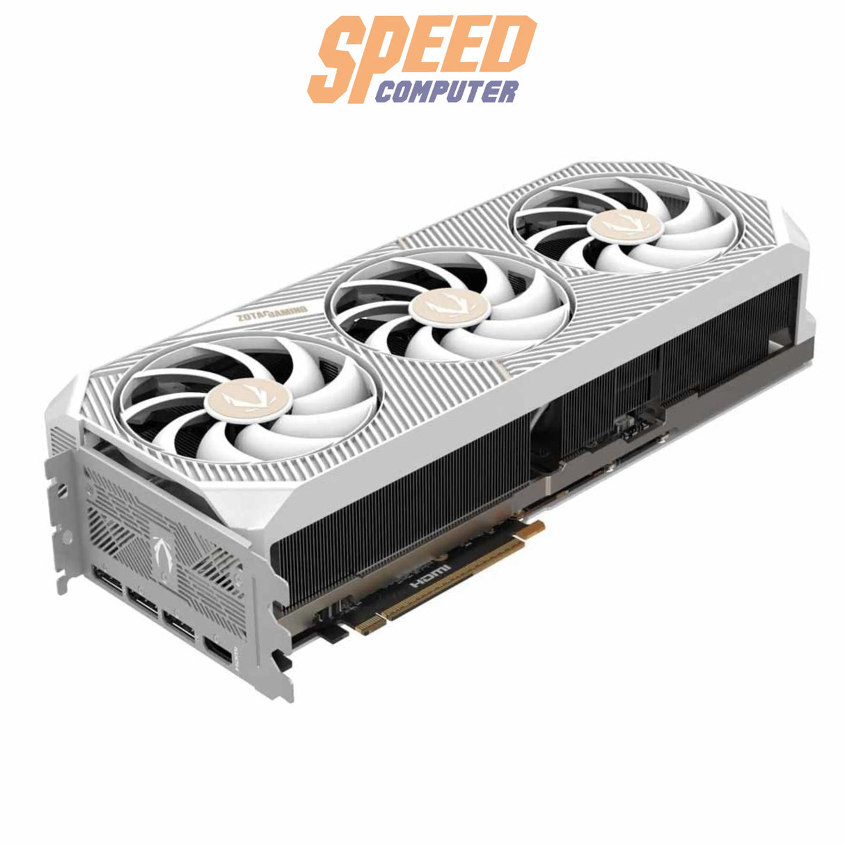 การ์ดจอ ZOTAC GeForce RTX 5090 Gaming Solid OC 32GB GDDR7 White EditionSpeedCom