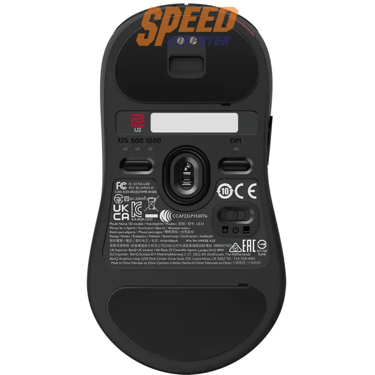 เมาส์เกมมิ่งไร้สาย ZOWIE MOUSE U2 สีดำSpeedCom