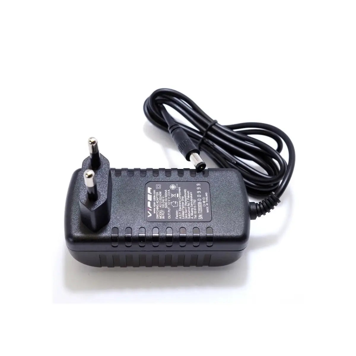 อะแดปเตอร์ VIPER VPR1220-2.1 12V2A TIS Switching Adapter สีดำ - SpeedCom