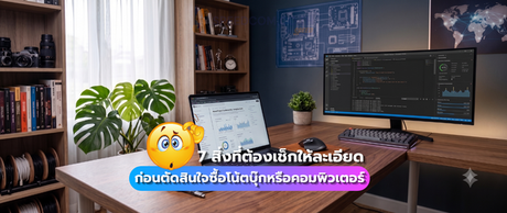 7 สิ่งที่ต้องเช็กให้ละเอียด ก่อนตัดสินใจซื้อโน้ตบุ๊กหรือคอมพิวเตอร์ประกอบเครื่องใหม่ (how to choose a laptop/pc)