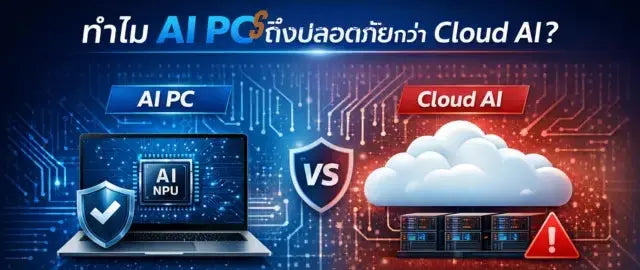 ทำไม AI PC ถึงปลอดภัยกว่า Cloud AI? ทางเลือกใหม่ขององค์กรที่ต้องการ “ความปลอดภัย + การควบคุมข้อมูล” - SpeedCom