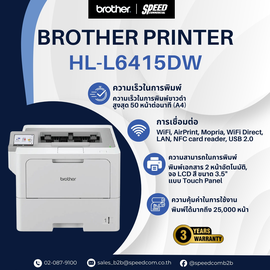 Brother HL-L6415DW: พิมพ์ไว จัดการเอกสารง่ายและเร็วกว่าเดิมด้วย ตอบโจทย์องค์กรยุคใหม่