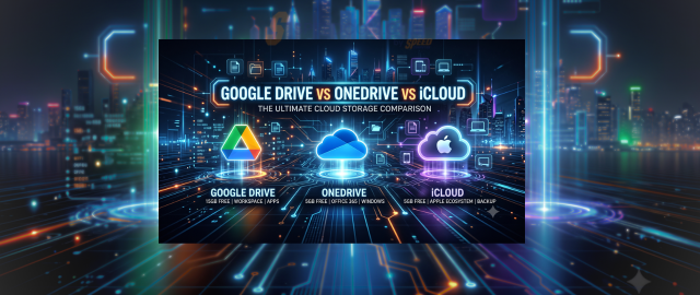 เปรียบเทียบ cloud storage Google Drive,OneDrive,iCloud แพลตฟอร์มไหนตอบโจทย์ที่สุด?