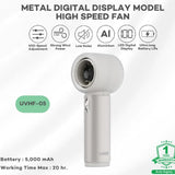 พัดลมพกพา Uvolt UVHF05-SLV Handheld Fan 100 Speeds - SpeedCom