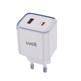 หัวชาร์จ Uvolt UVA45W-01-WHT Wall Charger 45W สีขาว - SpeedCom