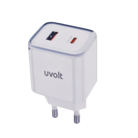 หัวชาร์จ Uvolt UVA45W-01-WHT Wall Charger 45W สีขาว - SpeedCom