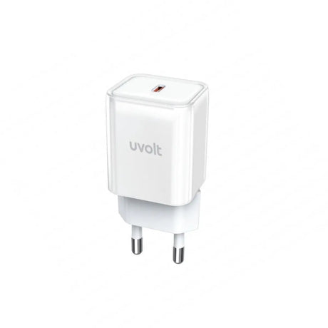 หัวชาร์จ Uvolt UVA20W-01-WHT Wall Charge USB-C PD 20W สีขาว - SpeedCom