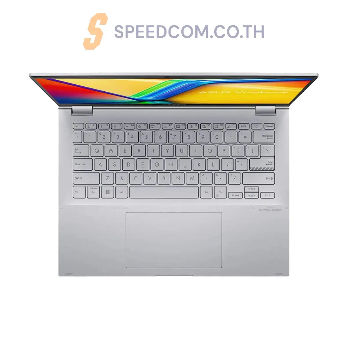 โน๊ตบุ๊ค 2 in 1 Asus Vivobook S14 TP3402VA-LZ575WA i5 Gen13 สีเงิน (Cool Silver)