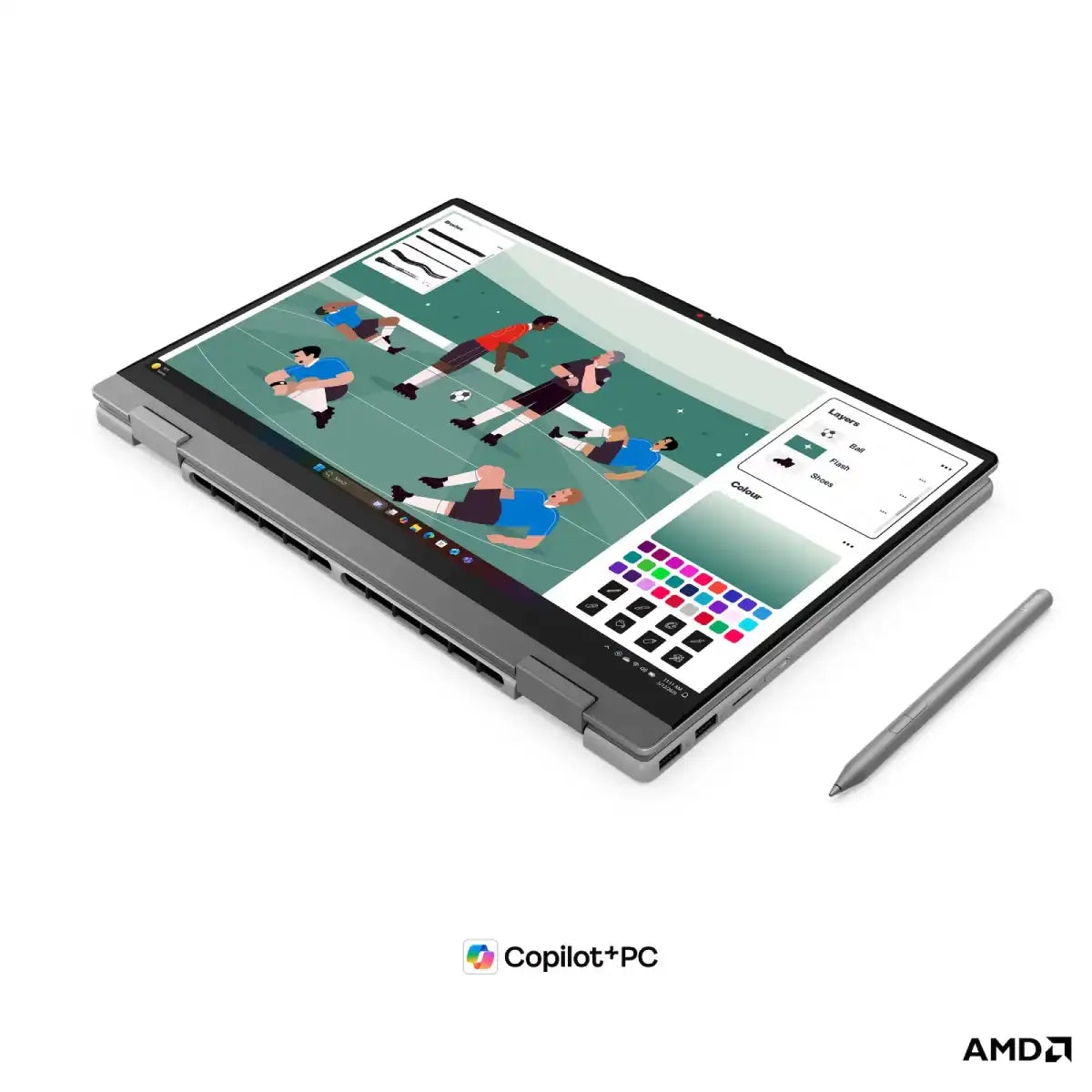 โน๊ตบุ๊ค 2 in 1 Lenovo IdeaPad 5 15AGP11-83UM0005TA Ryzen AI 7 สีเทาSpeedCom