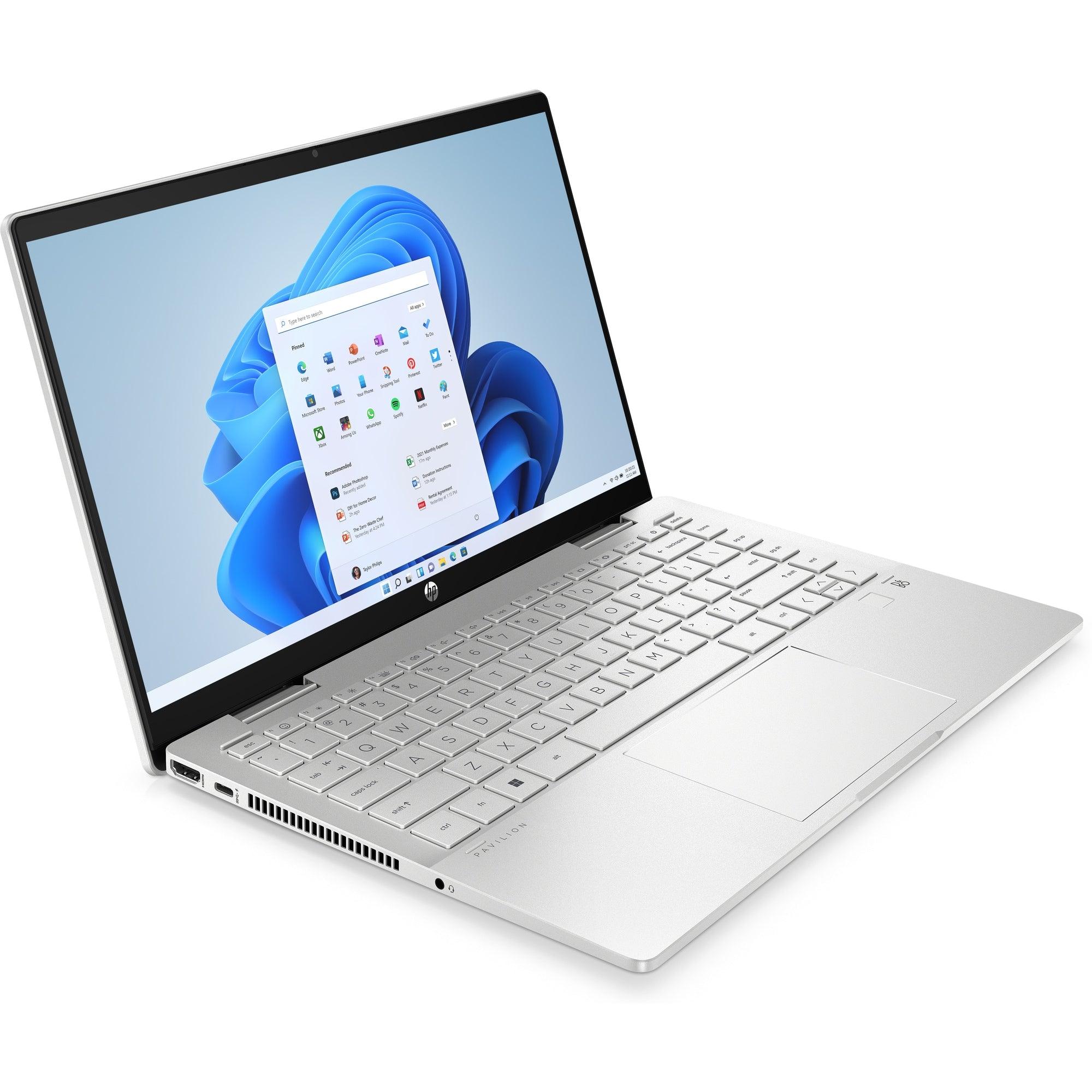 โน๊ตบุ๊ค 2 in 1 HP Pavilion x360 14-ek1110TU(9Q4M1PA) i5 Gen13 สีเงิน (Natural Silver) - SpeedCom