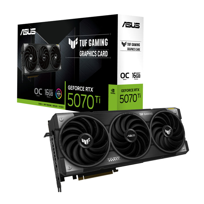 การ์ดจอ Asus TUF Gaming GeForce RTX 5070 Ti 16GB GDDR7 OC Edition<BR>>เงื่อนไขต้องชำระเต็มจำนวน(ไม่เข้าร่วมผ่อน)<BR>|ลูกค้าต้องชำระภายใน 1 ชม.เท่านั้น!! ถึงจะได้ของ