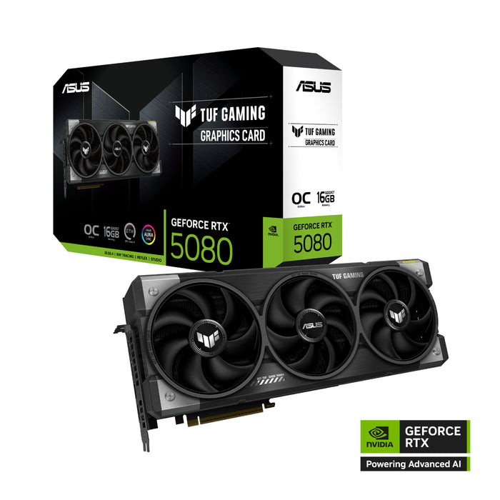 Asus TUF Gaming GeForce RTX 5080 16GB GDDR7 OC Edition>เงื่อนไขต้องชำระเต็มจำนวน(ไม่เข้าร่วมผ่อน)<BR>|ลูกค้าต้องชำระภายใน 1 ชม.เท่านั้น!! ถึงจะได้ของ