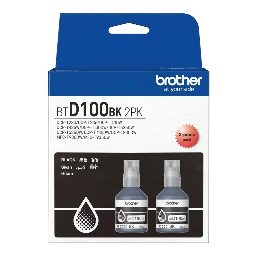 หมึกพิมพ์เลเซอร์ BROTHER INK BTD100BKCL5PK /BK*2/CMY*1+BAG ชุดหมึกพิมพ์ - SpeedCom