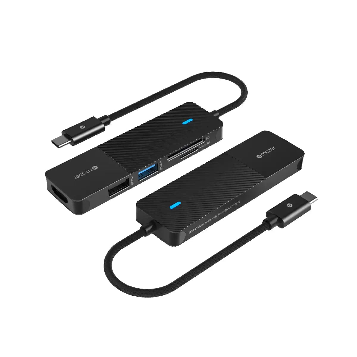 อุปกรณ์แปลงสัญญาณ Mazer Multiport Hub USB C 5-in-1 (M-UC2MULTI7001C-BK) - SpeedCom