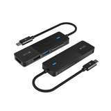อุปกรณ์แปลงสัญญาณ Mazer Multiport Hub USB C 5-in-1 (M-UC2MULTI7001C-BK) - SpeedCom