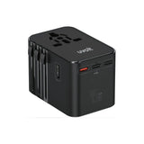 หัวชาร์จ Uvolt UVTA-08-BLK Travel Adapter 3C / 2USB 45W สีดำ - SpeedCom