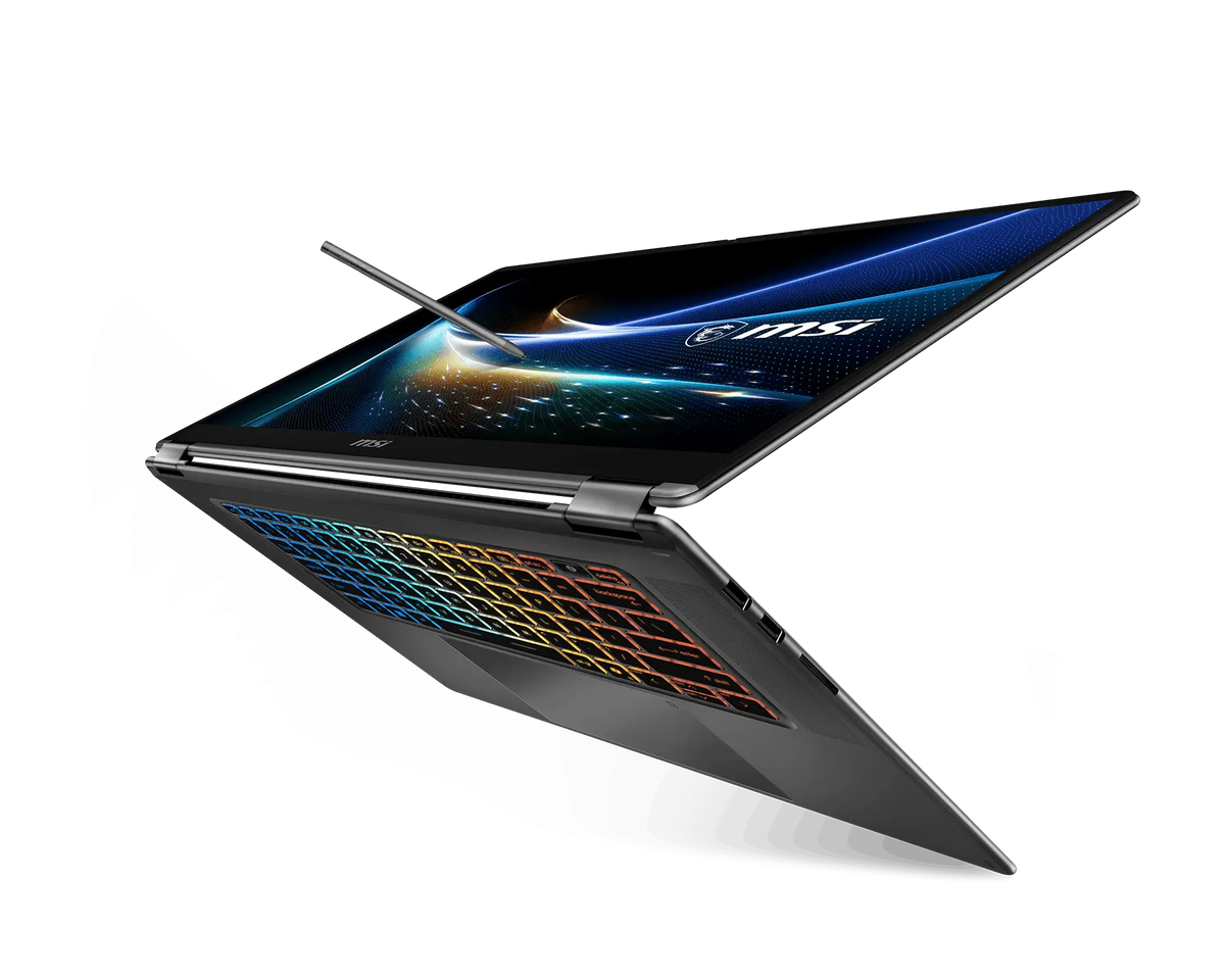 โน๊ตบุ๊ค MSI Prestige N16 Flip AI+ C1XMT-203THY RTX Spark N1X สีเทา - SpeedCom