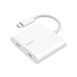 อุปกรณ์แปลงสัญญาณ Belkin USB-C Data + Charge Adapter (WCZ002btWH) - SpeedCom