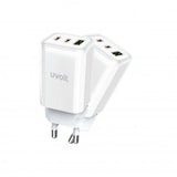 หัวชาร์จ Uvolt UVA65W-01-WHT Wall Charger 65W สีขาว - SpeedCom