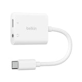 อุปกรณ์แปลงสัญญาณ Belkin 3.5mm Audio + USB-C 60W Charge Adapter - SpeedCom