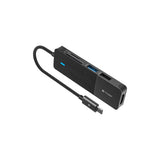 อุปกรณ์แปลงสัญญาณ Mazer Multiport Hub USB C 5-in-1 (M-UC2MULTI7001C-BK) - SpeedCom