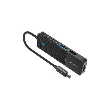 อุปกรณ์แปลงสัญญาณ Mazer Multiport Hub USB C 5-in-1 (M-UC2MULTI7001C-BK) - SpeedCom