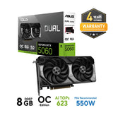 การ์ดจอ Asus Dual GeForce RTX 5060 8GB GDDR7 OC EditionSpeedCom