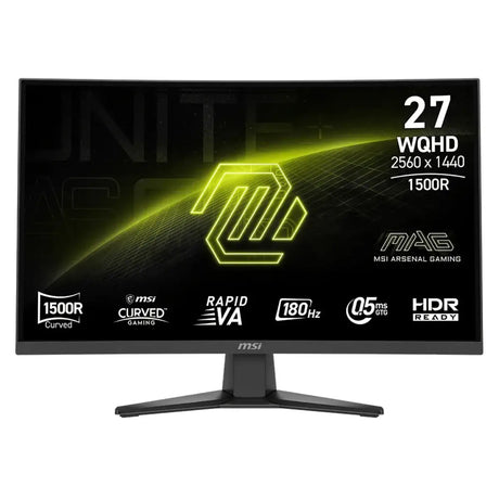 จอมอนิเตอร์ MSI MAG 275CQF E18 27.0" Curve IPS 180Hz สีดำ - SpeedCom