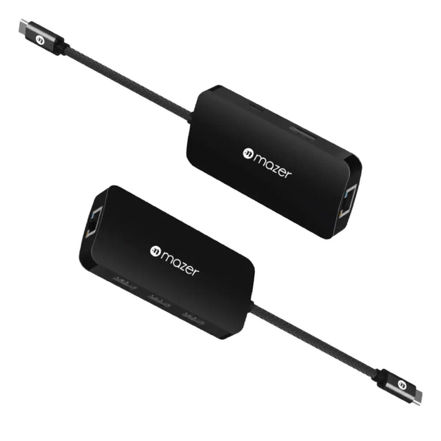 อุปกรณ์แปลงสัญญาณ Mazer USB-C Multiport Hub 6-in-1 (M-UC2MULTI4060-BK) - SpeedCom